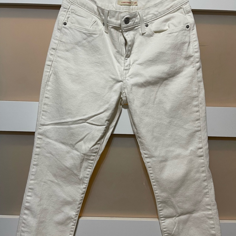 Levi's Women's Cream Ankle Jeans - Picture 4 of 6
